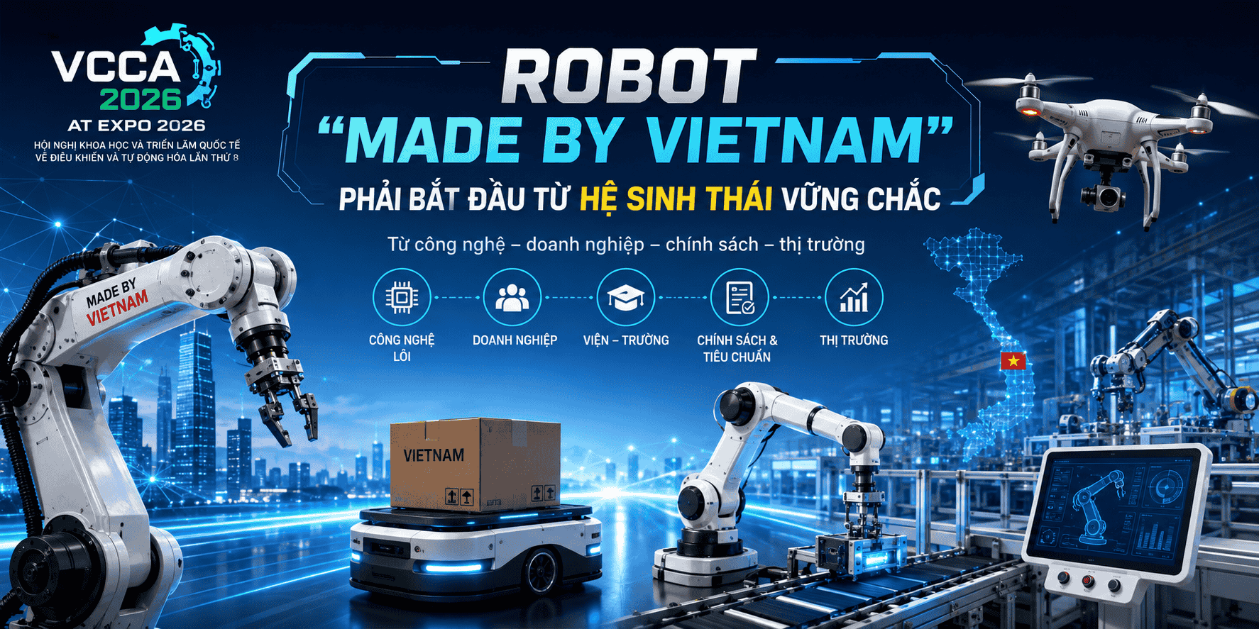 robot, made by Vietnam, hệ sinh thái