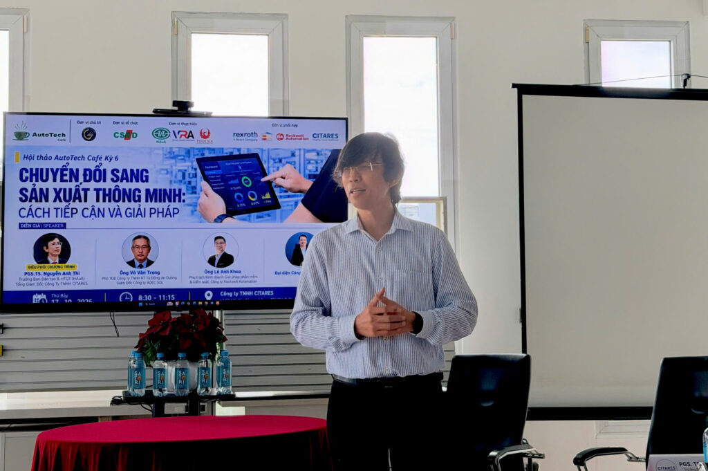 AutoTech Cafe kỳ 6: Kết nối dữ liệu, mở đường cho sản xuất thông minh 1 HASEMI, AutoTech Café, sản xuất thông minh, chuyển đổi số, tự động hóa, AI công nghiệp, IoT, CITARES, Rockwell Automation